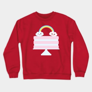 Sweet strawberry pink cake Crewneck Sweatshirt